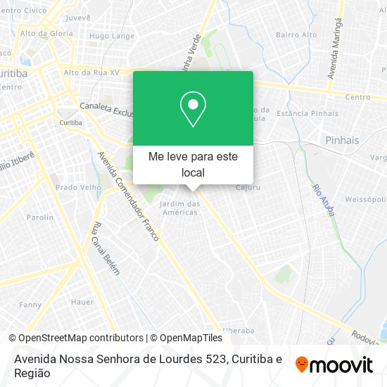 Avenida Nossa Senhora de Lourdes 523 mapa