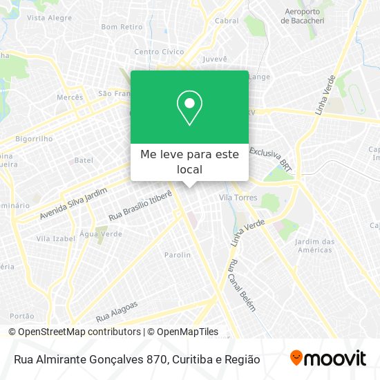 Rua Almirante Gonçalves 870 mapa