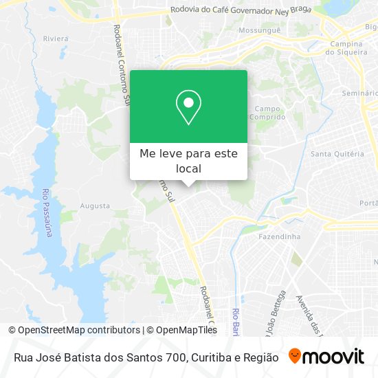 Rua José Batista dos Santos 700 mapa