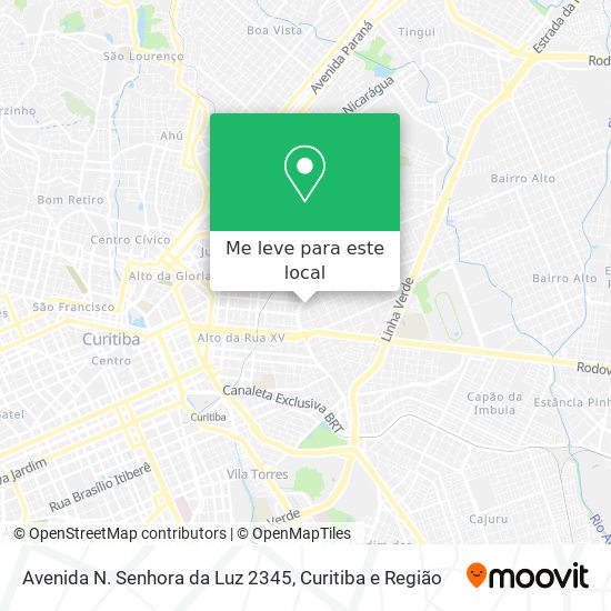 Avenida N. Senhora da Luz 2345 mapa