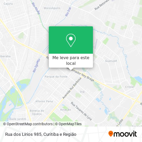 Rua dos Lírios 985 mapa