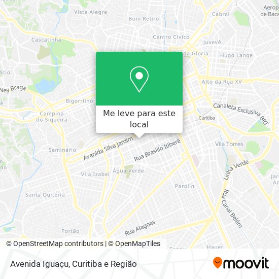 Avenida Iguaçu mapa