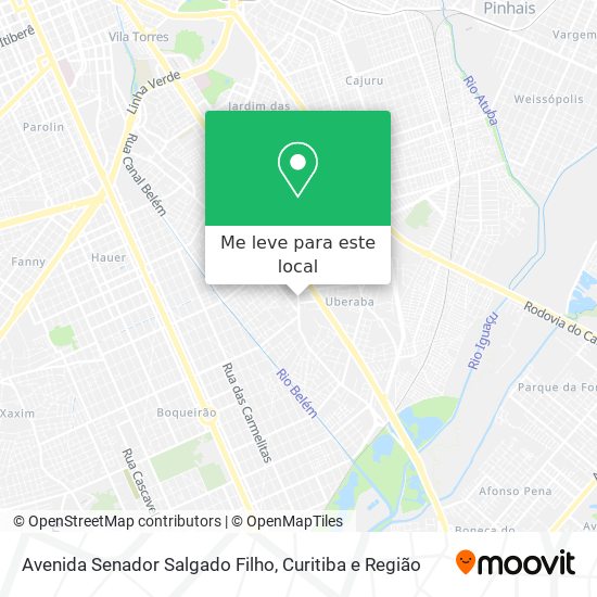 Avenida Senador Salgado Filho mapa