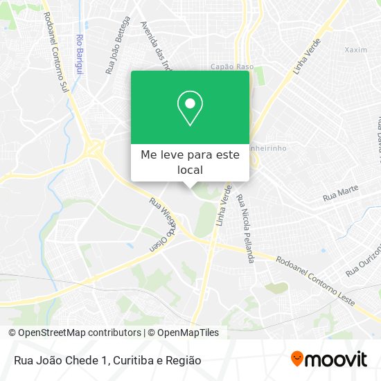 Rua João Chede 1 mapa