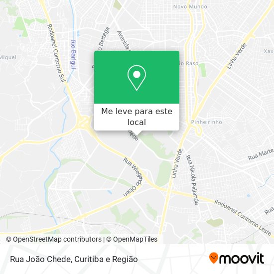 Rua João Chede mapa