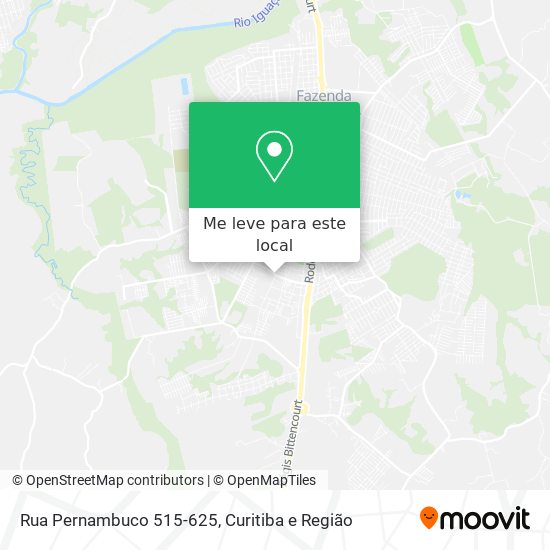 Rua Pernambuco 515-625 mapa