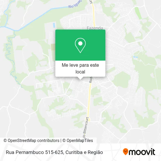 Rua Pernambuco 515-625 mapa