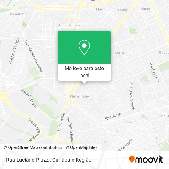 Rua Luciano Piuzzi mapa
