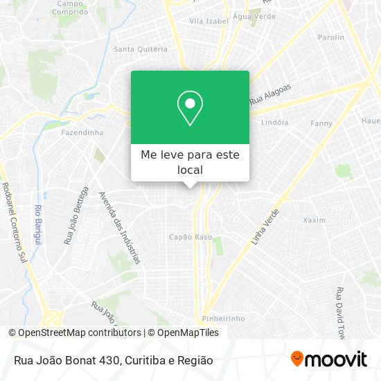 Rua João Bonat 430 mapa