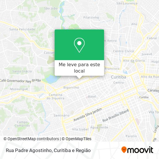 Rua Padre Agostinho mapa