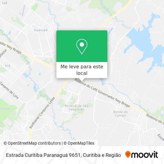 Estrada Curitiba Paranaguá 9651 mapa