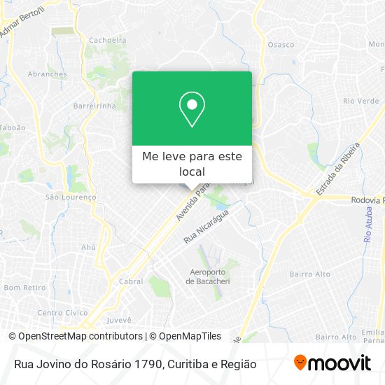 Rua Jovino do Rosário 1790 mapa