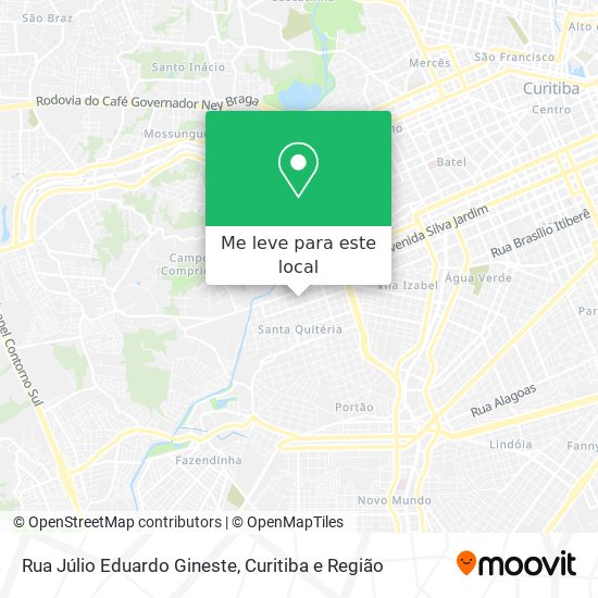 Rua Júlio Eduardo Gineste mapa