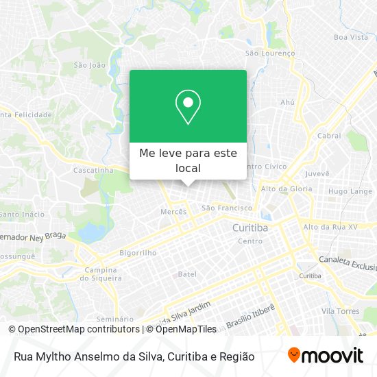 Rua Myltho Anselmo da Silva mapa