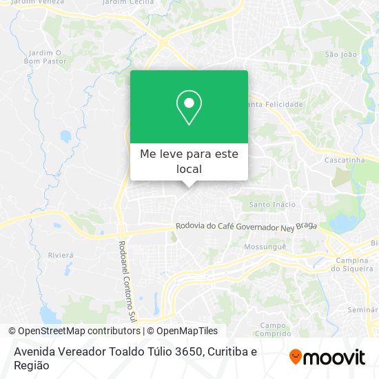 Avenida Vereador Toaldo Túlio 3650 mapa