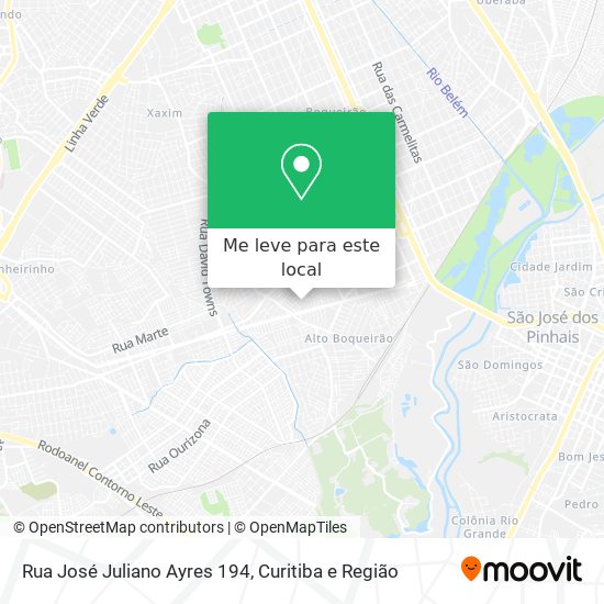 Rua José Juliano Ayres 194 mapa