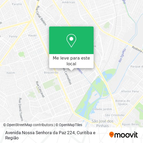 Avenida Nossa Senhora da Paz 224 mapa