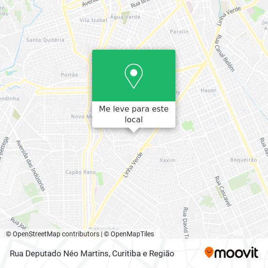Rua Deputado Néo Martins mapa