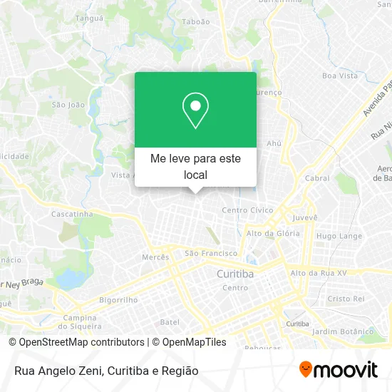 Rua Angelo Zeni mapa
