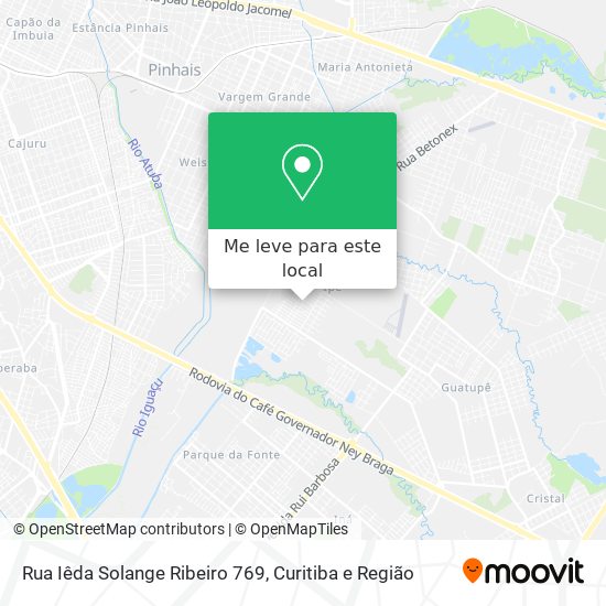 Rua Iêda Solange Ribeiro 769 mapa