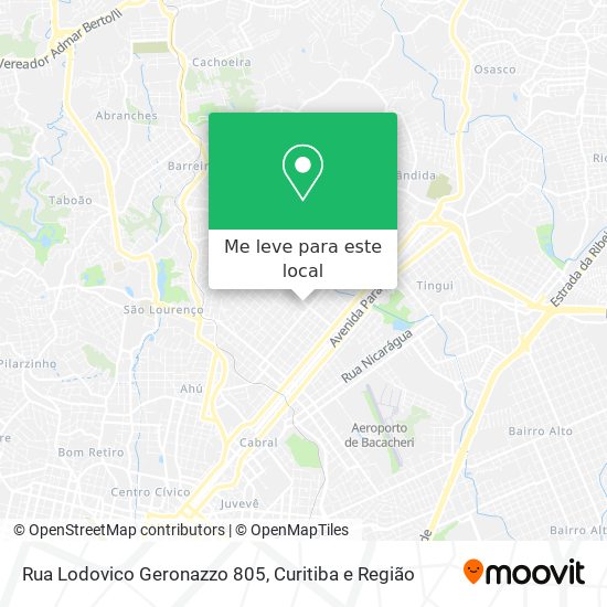 Rua Lodovico Geronazzo 805 mapa