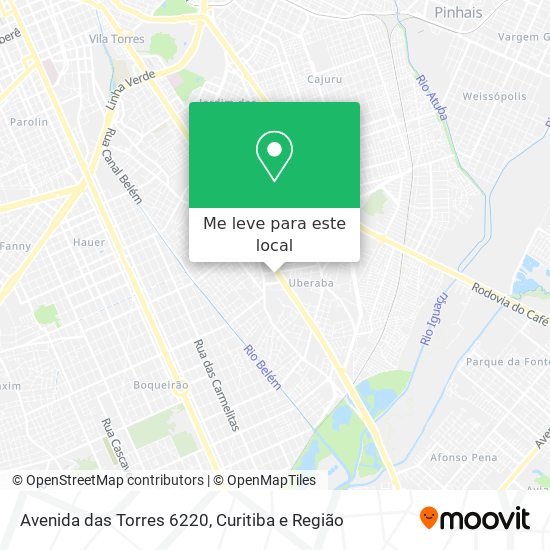 Avenida das Torres 6220 mapa