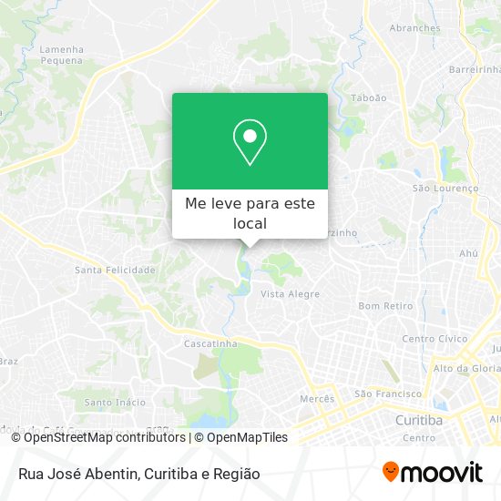 Rua José Abentin mapa