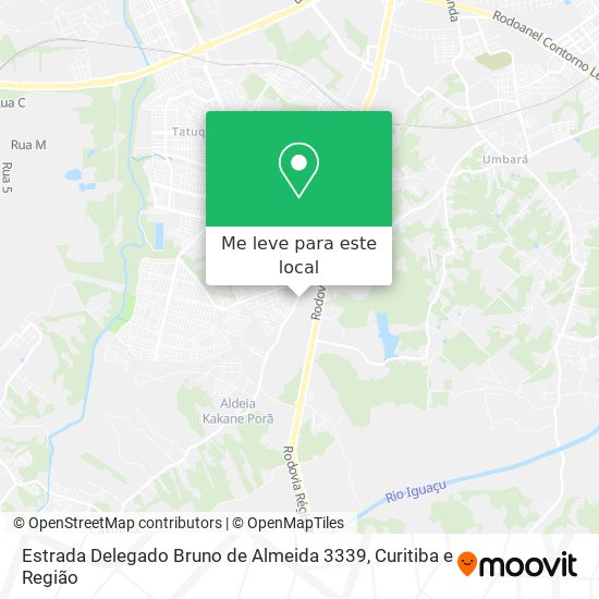 Estrada Delegado Bruno de Almeida 3339 mapa