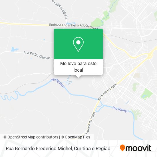 Rua Bernardo Frederico Michel mapa