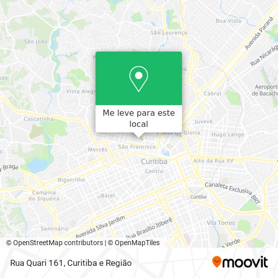 Rua Quari 161 mapa