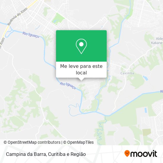 Campina da Barra mapa