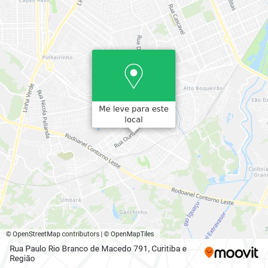 Rua Paulo Rio Branco de Macedo 791 mapa