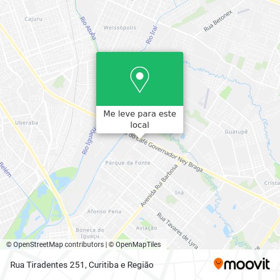 Rua Tiradentes 251 mapa
