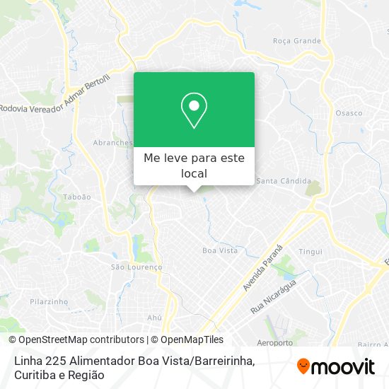Linha 225 Alimentador Boa Vista / Barreirinha mapa