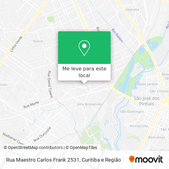 Rua Maestro Carlos Frank 2531 mapa
