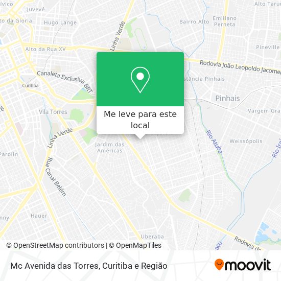 Mc Avenida das Torres mapa