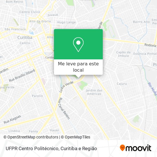 UFPR Centro Politécnico mapa