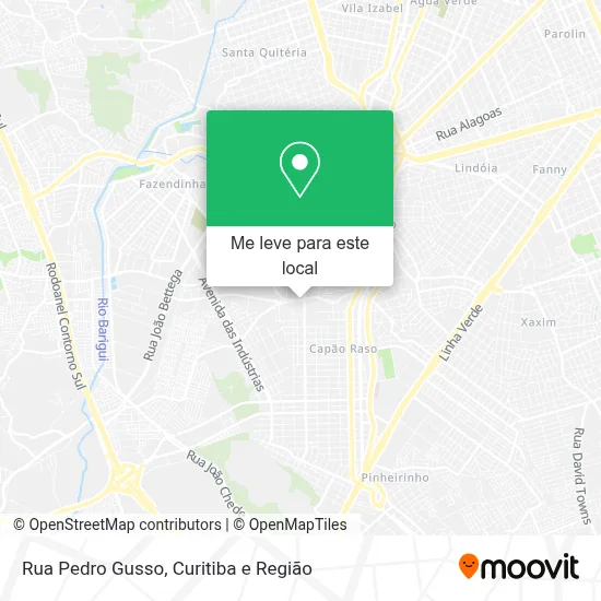 Rua Pedro Gusso mapa