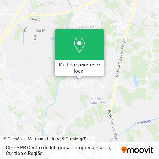 CIEE - PR Centro de Integração Empresa Escola mapa