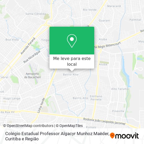 Colégio Estadual Professor Algacyr Munhoz Maëder mapa