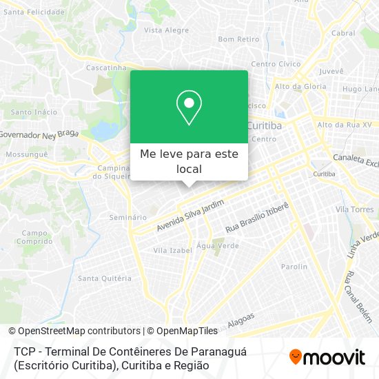 TCP - Terminal De Contêineres De Paranaguá (Escritório Curitiba) mapa