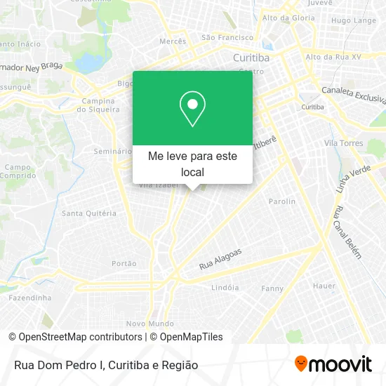 Rua Dom Pedro I mapa