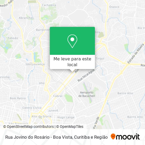 Rua Jovino do Rosário - Boa Vista mapa