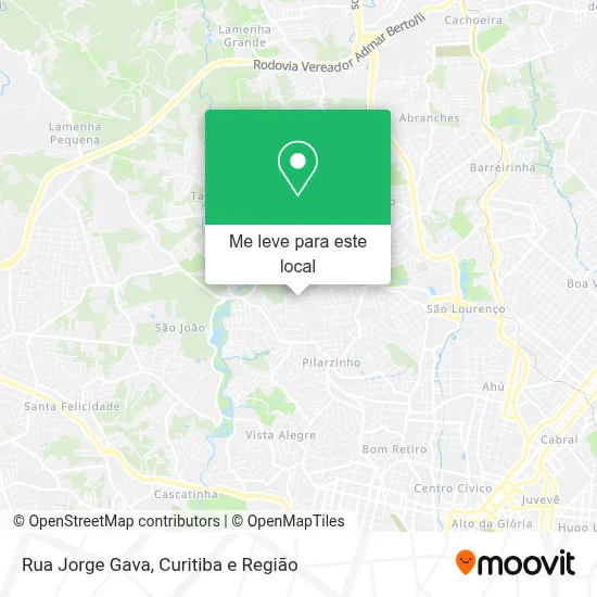 Rua Jorge Gava mapa