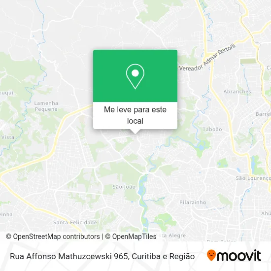 Rua Affonso Mathuzcewski 965 mapa