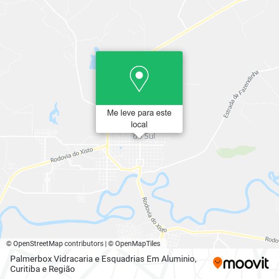 Palmerbox Vidracaria e Esquadrias Em Aluminio mapa