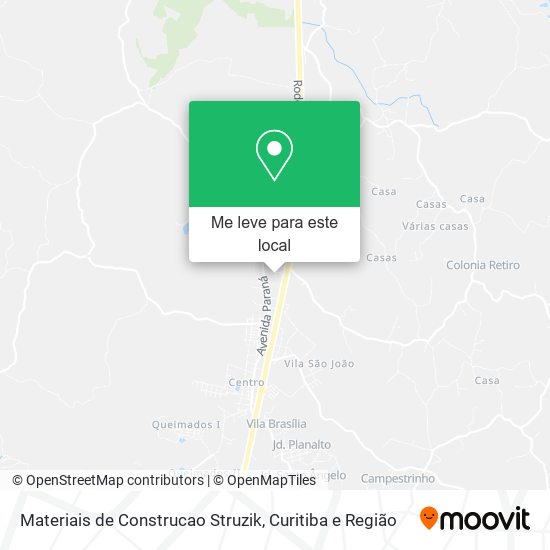 Materiais de Construcao Struzik mapa