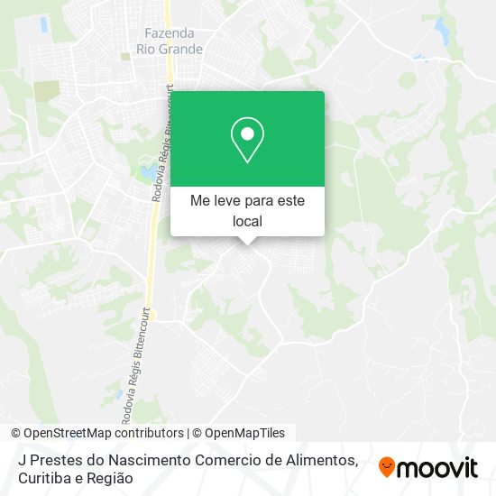 J Prestes do Nascimento Comercio de Alimentos mapa