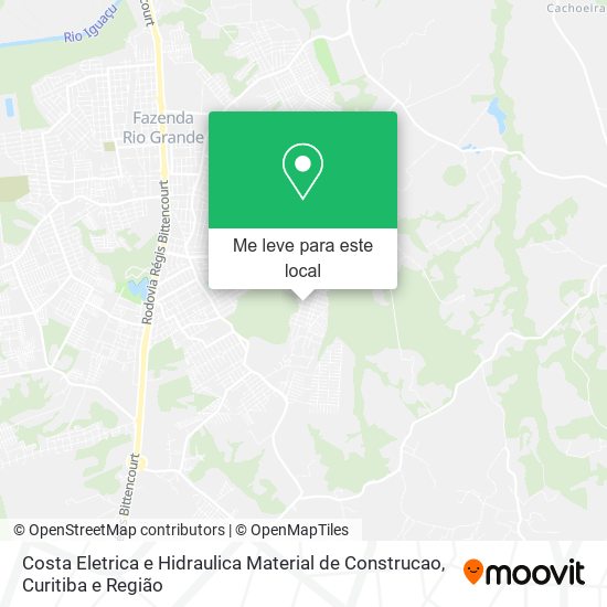 Costa Eletrica e Hidraulica Material de Construcao mapa