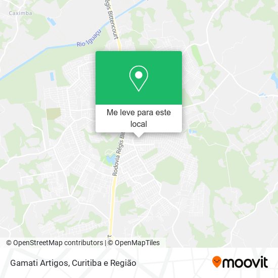 Gamati Artigos mapa